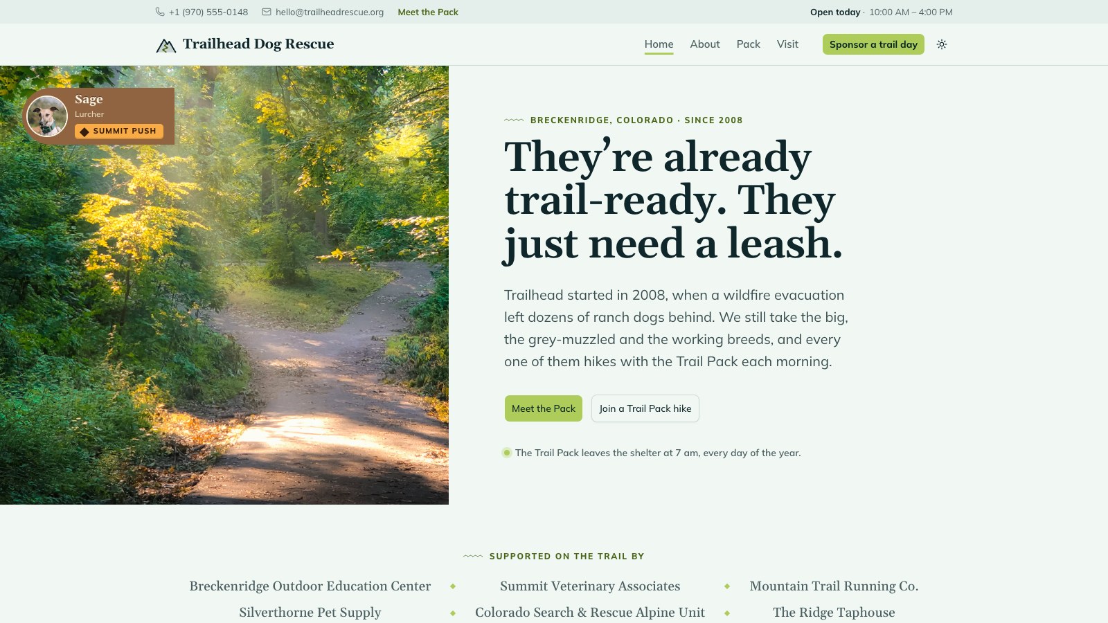 Trailhead screenshot 1