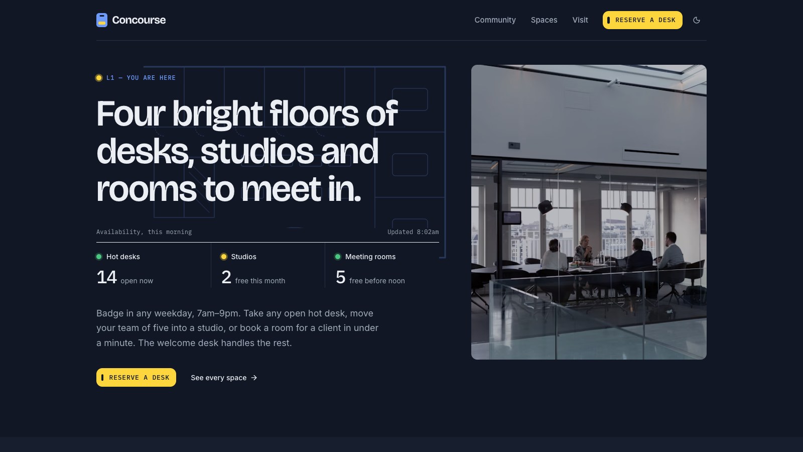Concourse screenshot 2