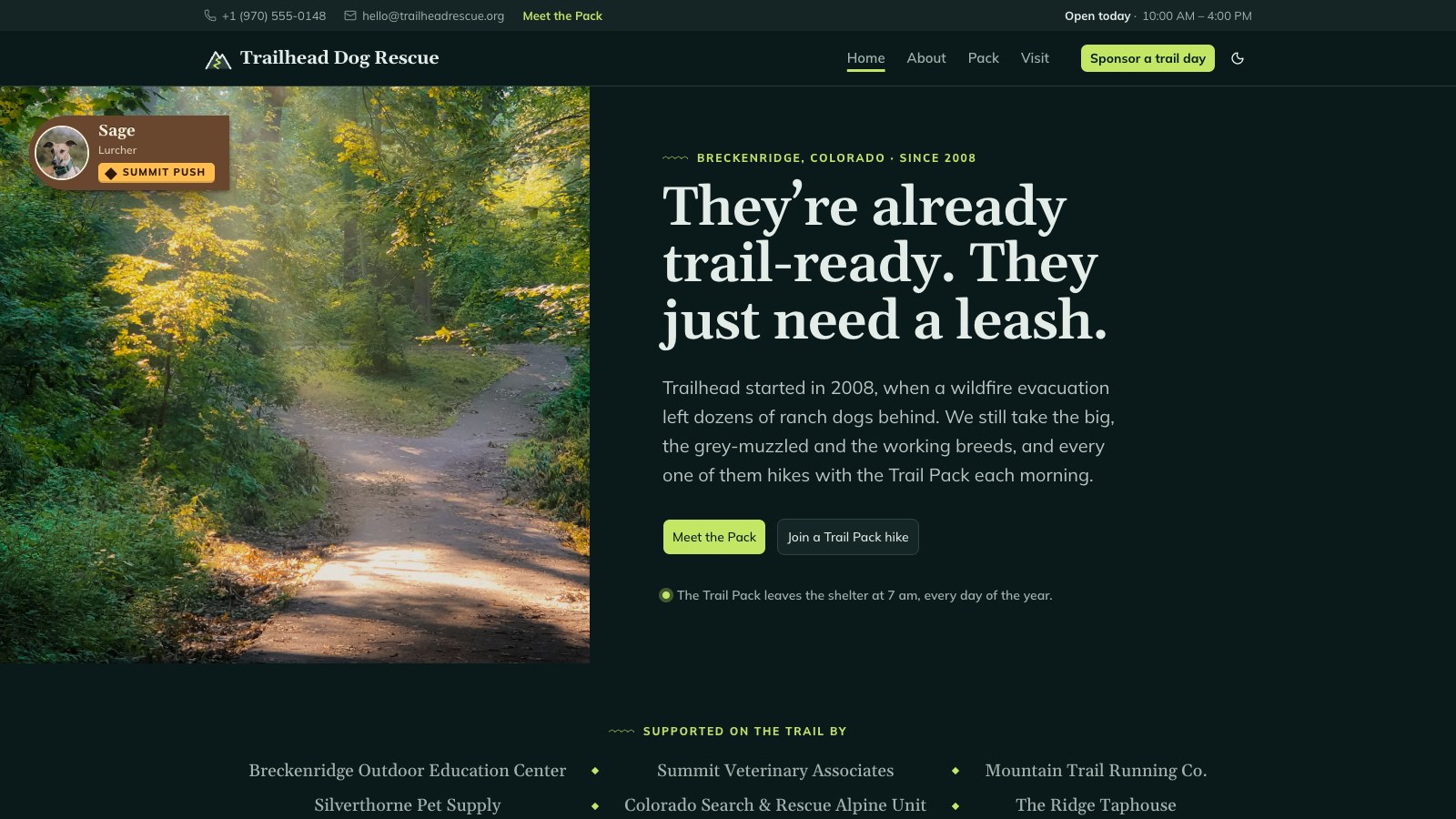 Trailhead screenshot 2