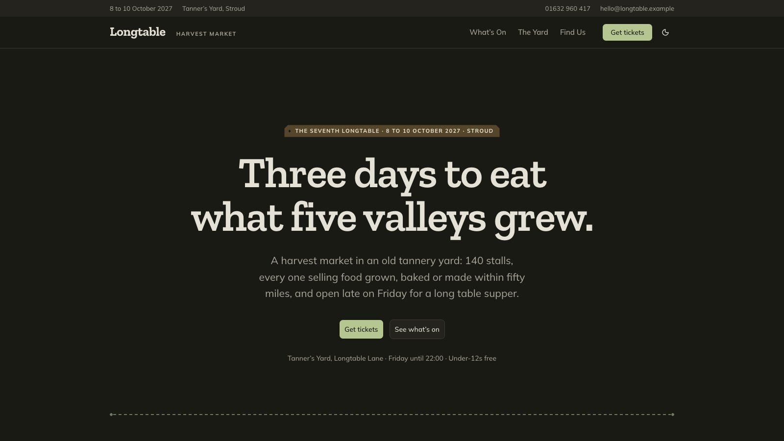 Longtable screenshot 2