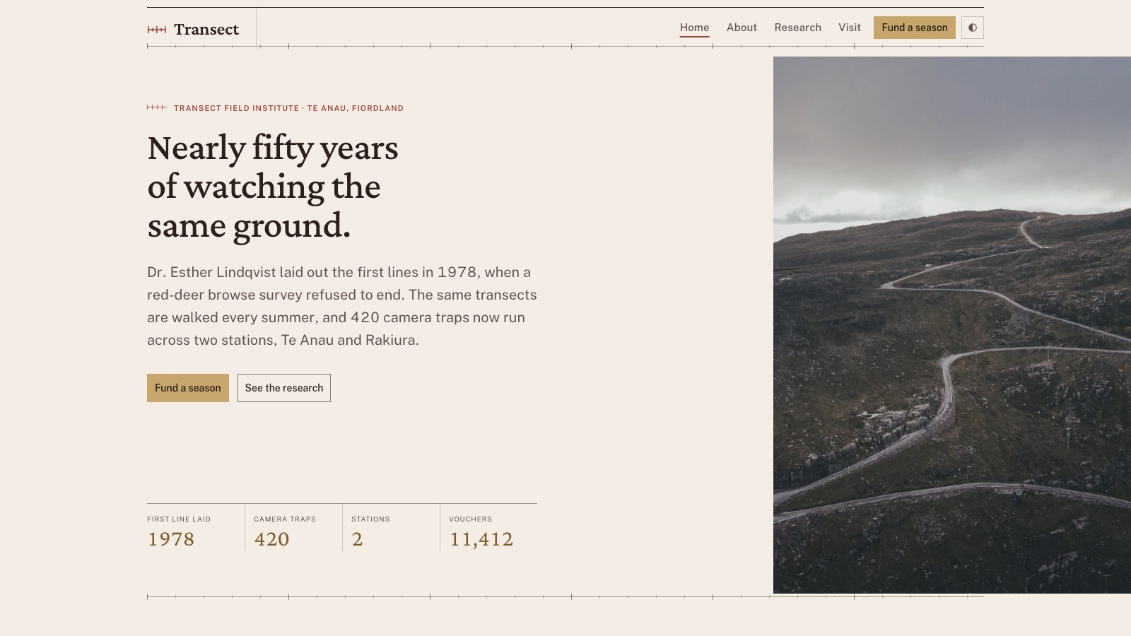 Transect screenshot 2
