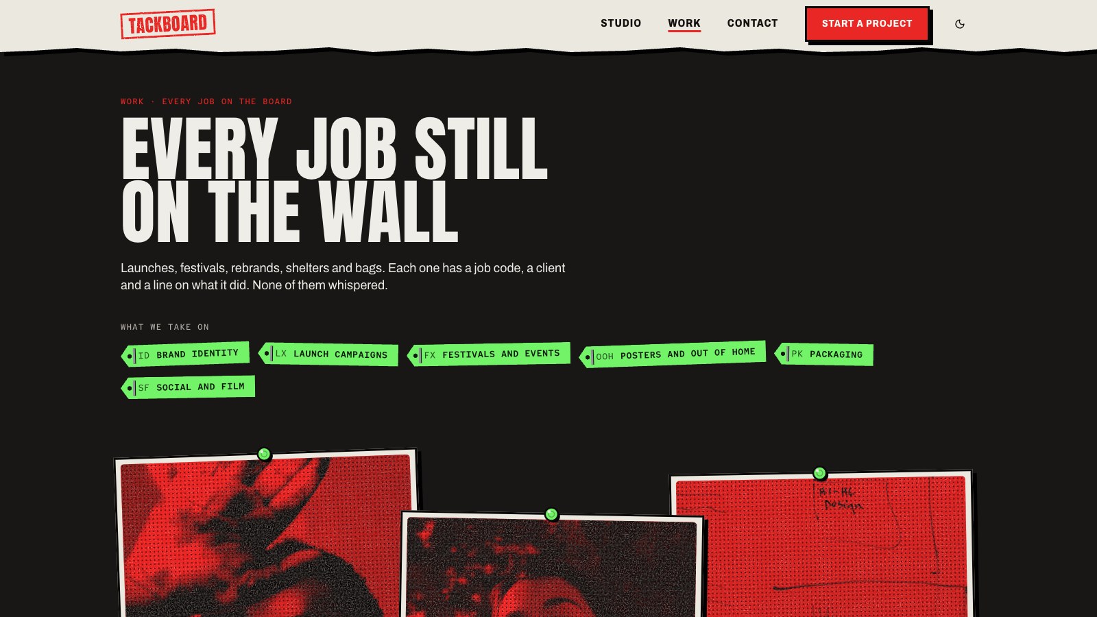 Tackboard screenshot 3